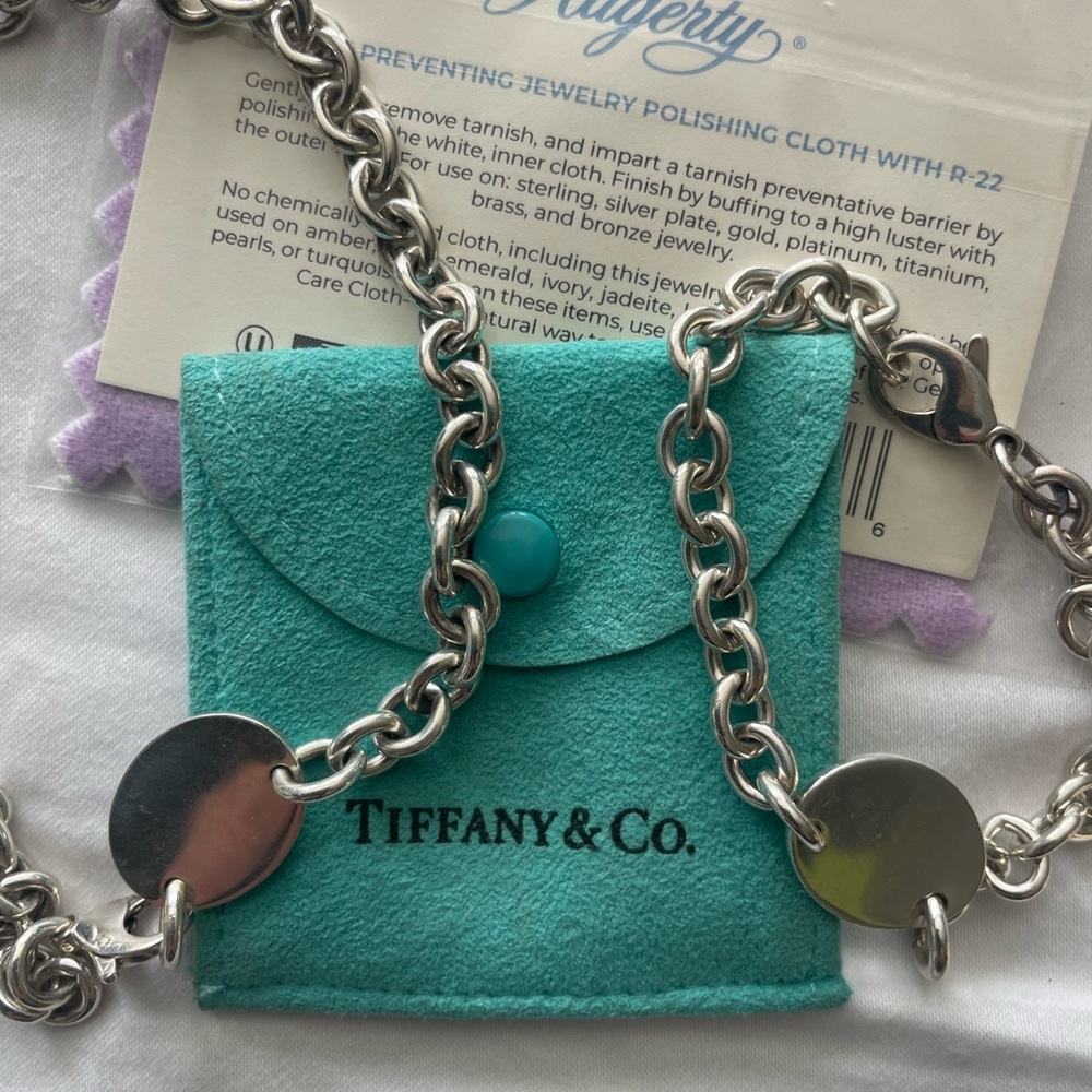 💖✨Please Return to Tiffany & Co.Iconic Design. Silver Bracelet and Necklace set💖 - Picture 4 of 15